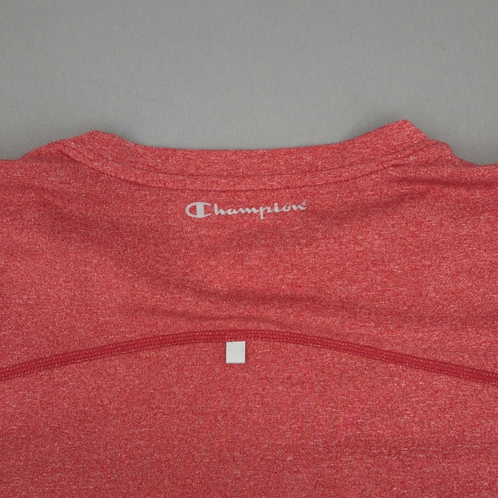 Champion Athletic T Shirt Men's Medium Red Heather Performance Short Sleeve - Picture 8 of 8